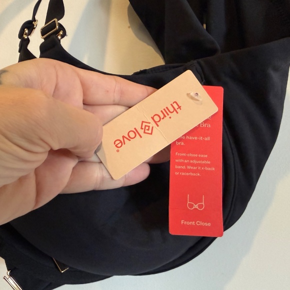 ThirdLove Front-close T-shirt bra Black 40B NWT - Picture 3 of 6